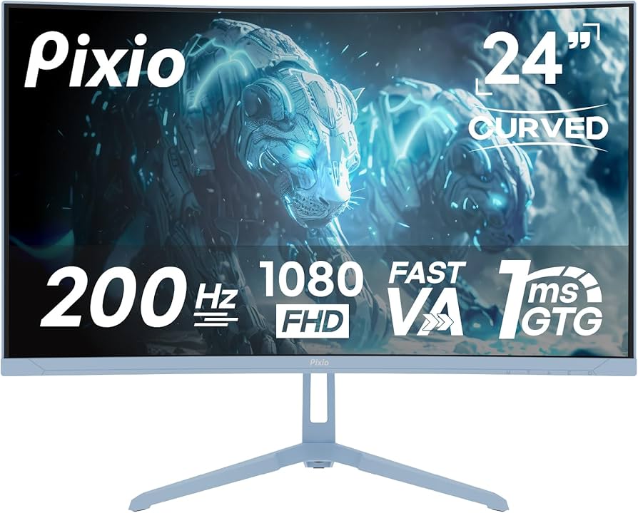 Amazon.com: Pixio PXC248 Wave Blue 24 inch 200Hz Refresh Rate FHD
