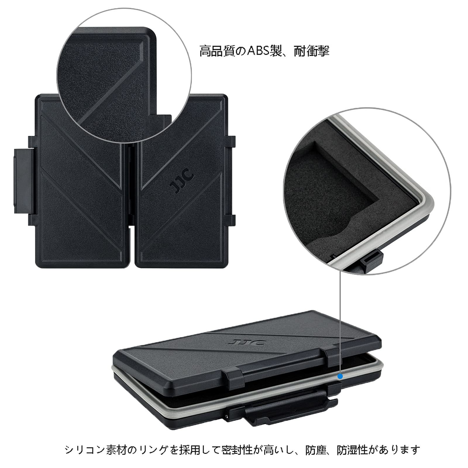 Amazon | JJC 4 スロット CF コンパクトフラッシュ カードケース 4 枚