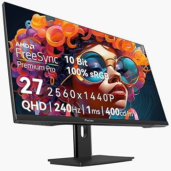 Amazon.co.jp: 27インチ 2K 240Hz QHD 2560x1440P ゲーミングモニター