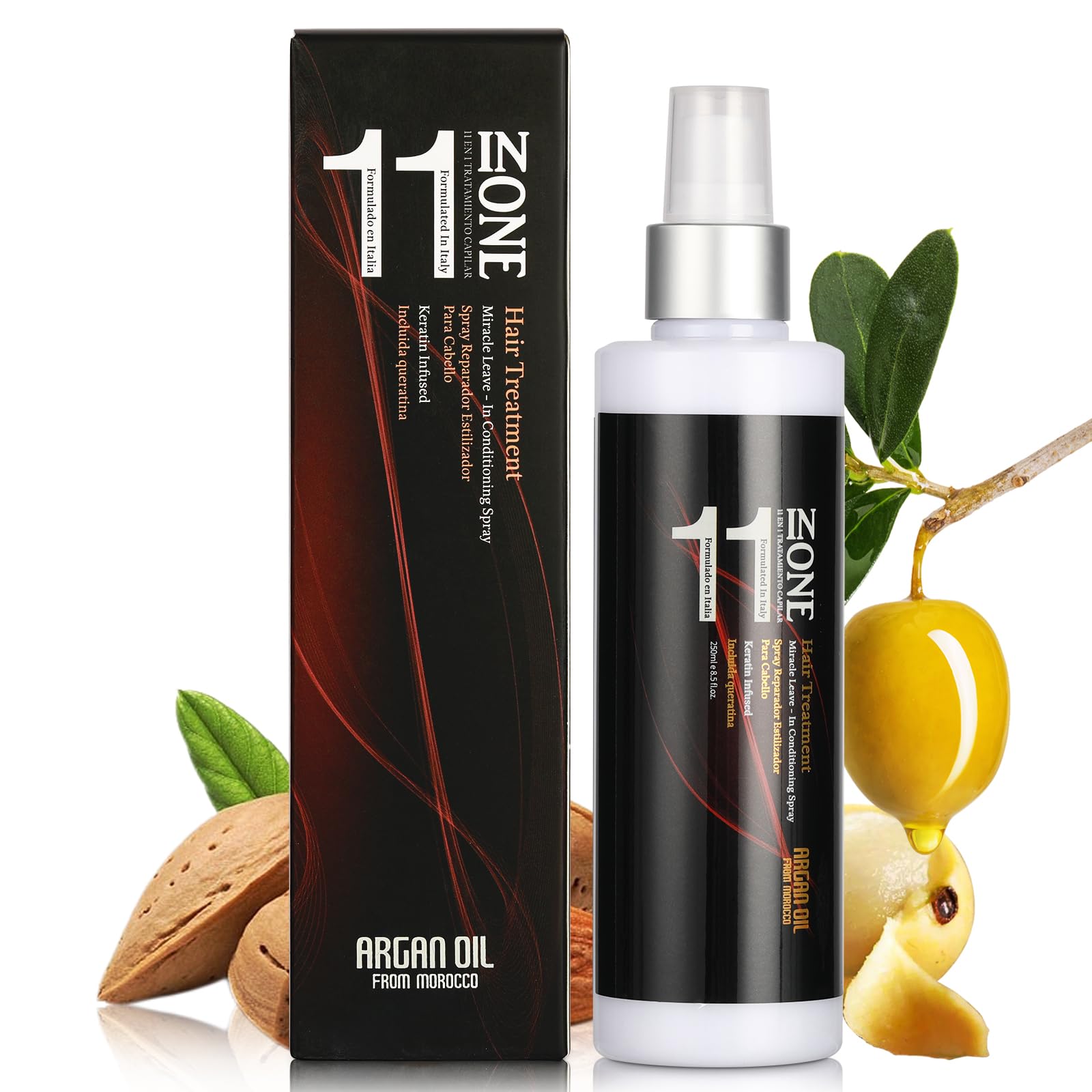 Amazon.com : 11 in 1 Moroccan Argan Oil Leave in Conditioner Spray