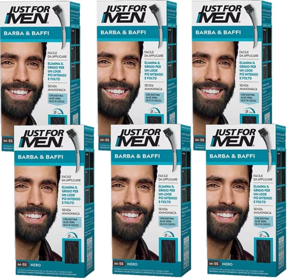 Amazon.com : JUST FOR MEN Color Gel Mustache & Beard M-55 Real