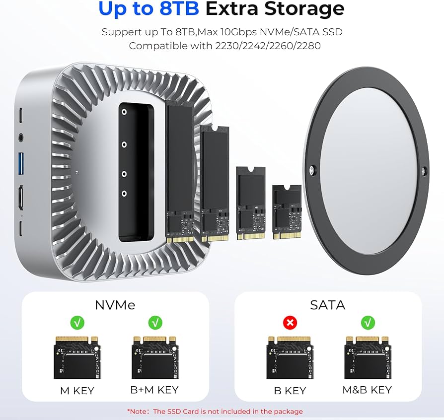 Amazon.com: RayCue All-in-One Dock for Mac mini M4 with Smart