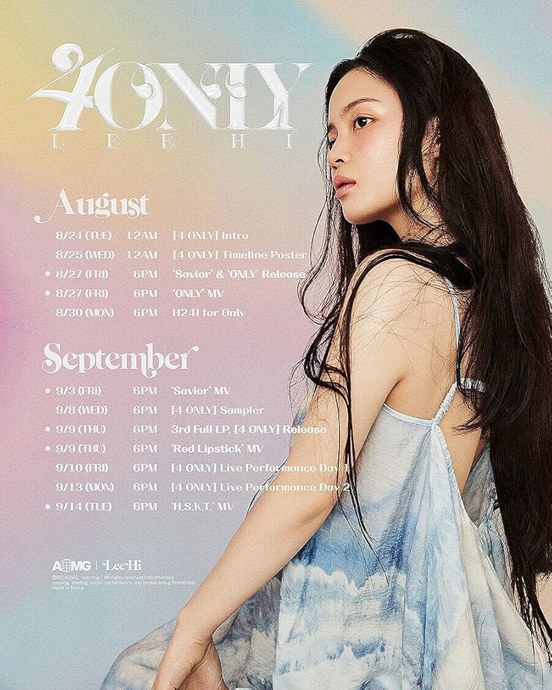 LEE HI, LEEHI - LEE HI [ 4 ONLY ] 3rd Album. 1ea CD+3ea Album