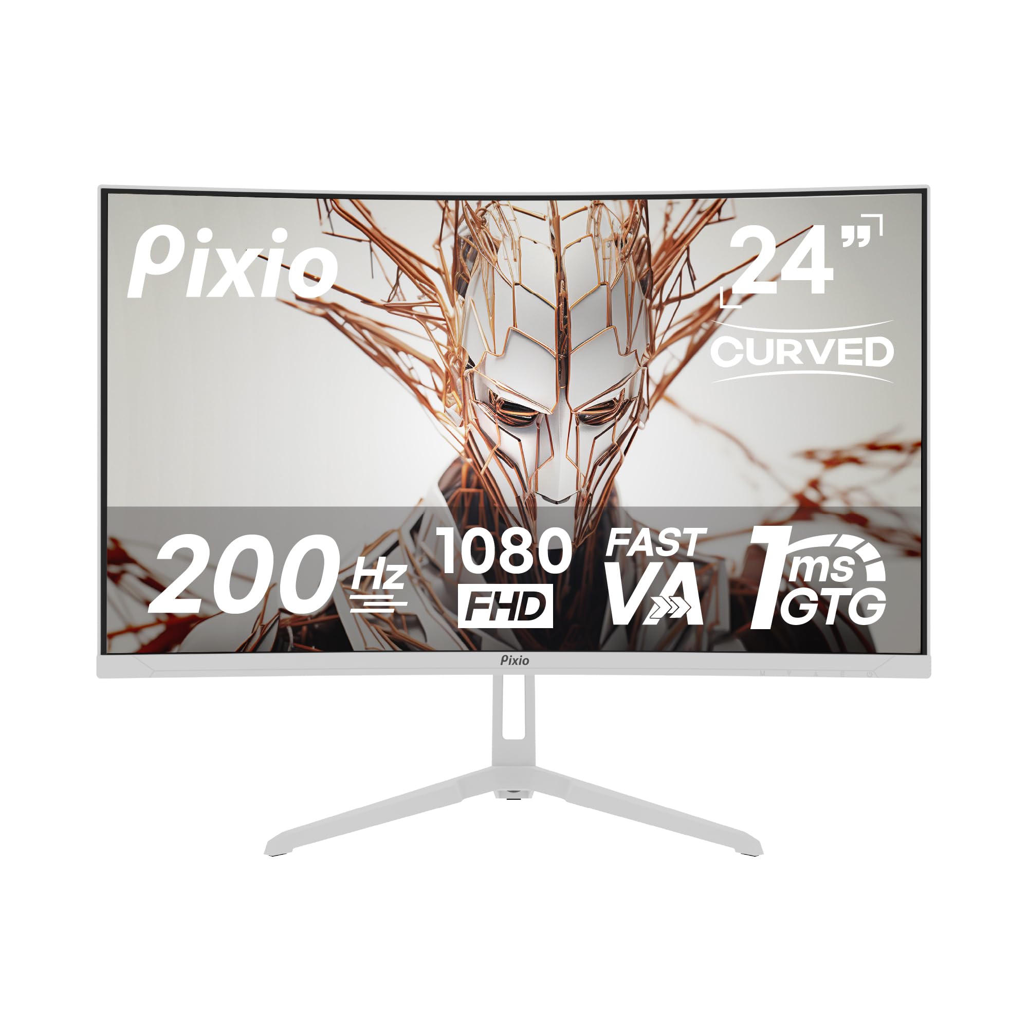 Amazon.com: Pixio PXC248 Wave White 24 inch 200Hz Refresh Rate FHD