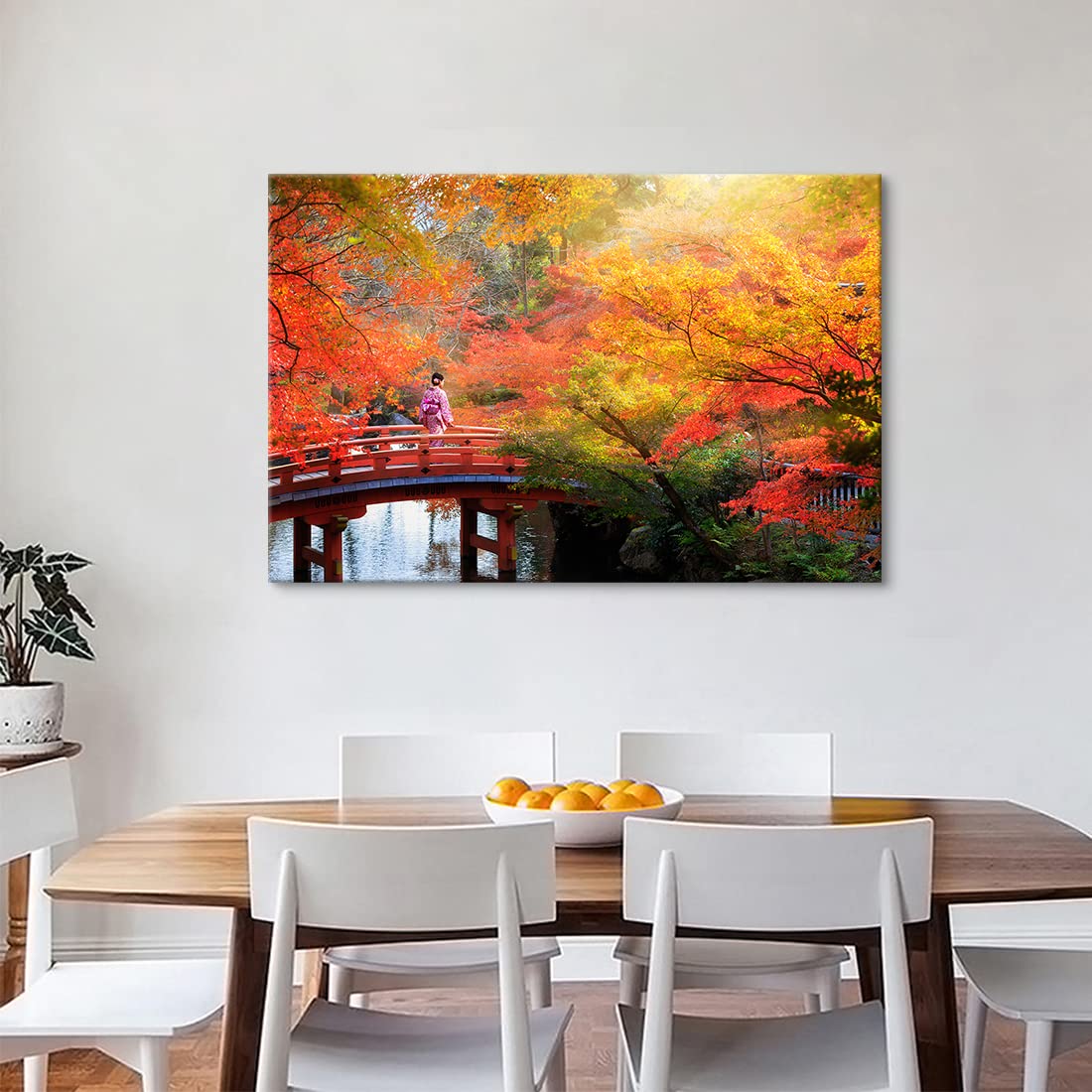 秋の風景画 木製フレーム付き 【公式通販】