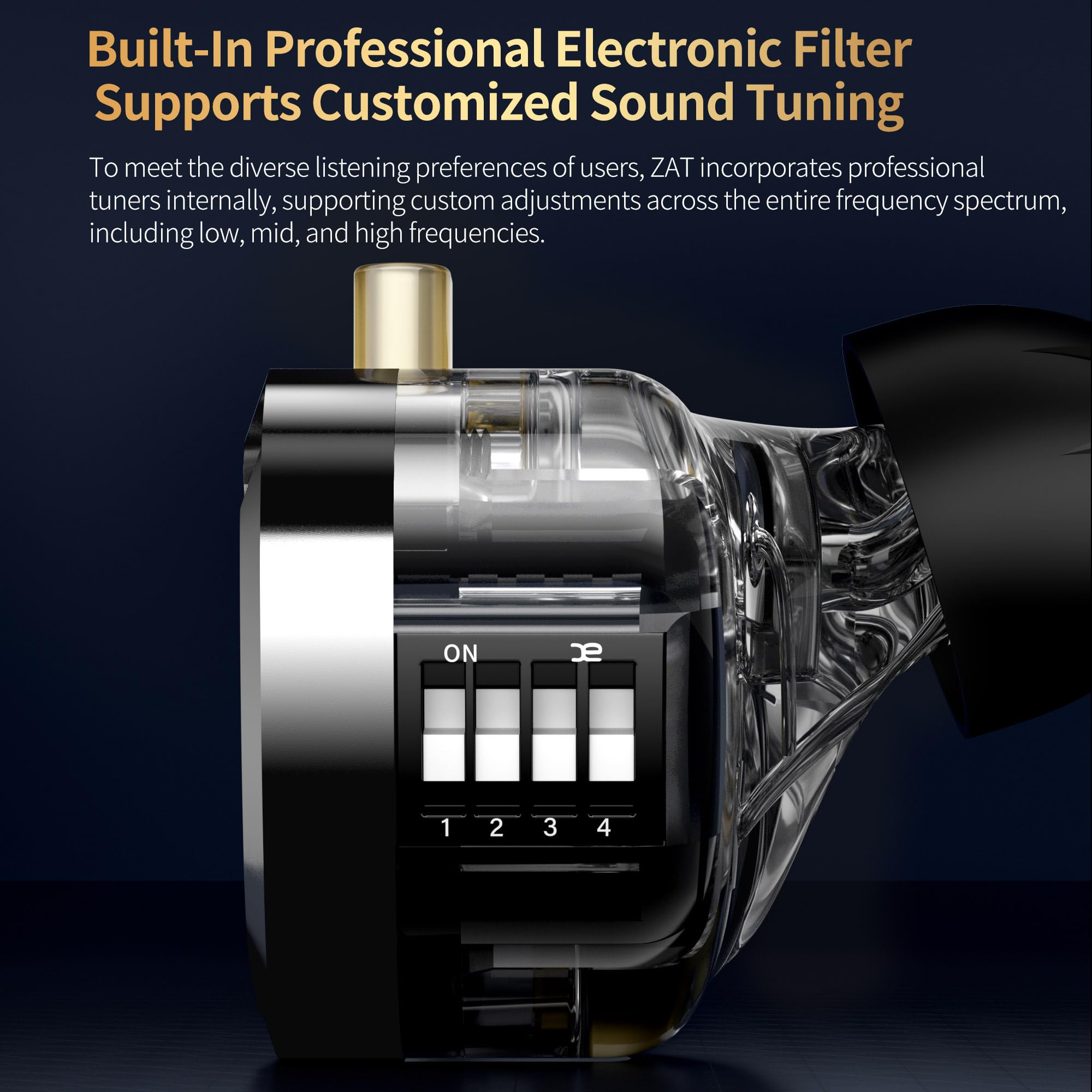 Amazon.co.jp: KZ ZAT インイヤー モニター 8BA + 1DD ハイブリッド