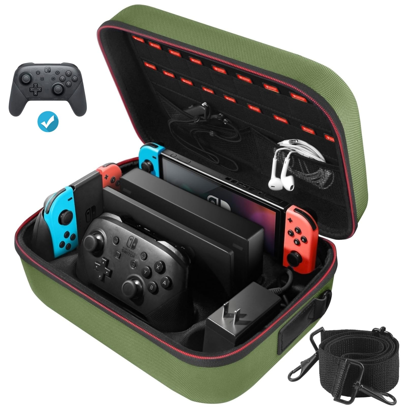 Amazon.com: COOWPS Switch Case for Nintendo Switch and Switch OLED