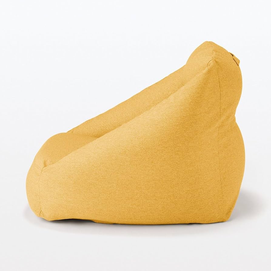 Amazon｜無印良品 空気でできたソファ イエロー 幅95×奥行95×高さ72.5