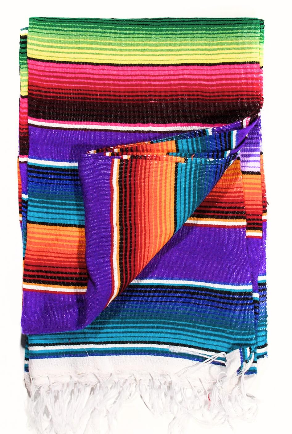 Amazon.com: Del Mex Mexican Serape Blanket (X-Large, Purple