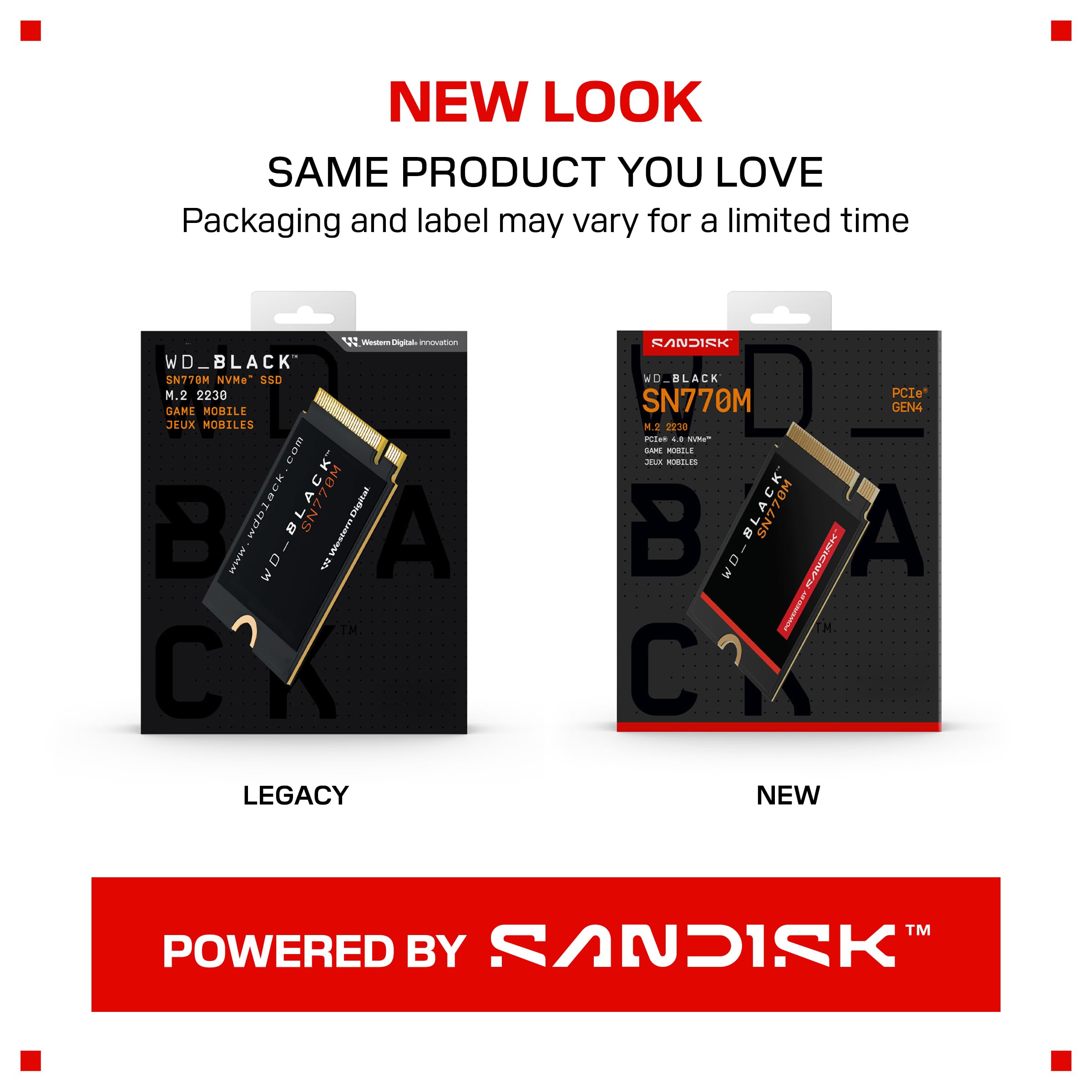 Amazon | WDS100T3X0G [WD_BLACK SN770M NVMe SSD（1TB M.2(2230) PCIe