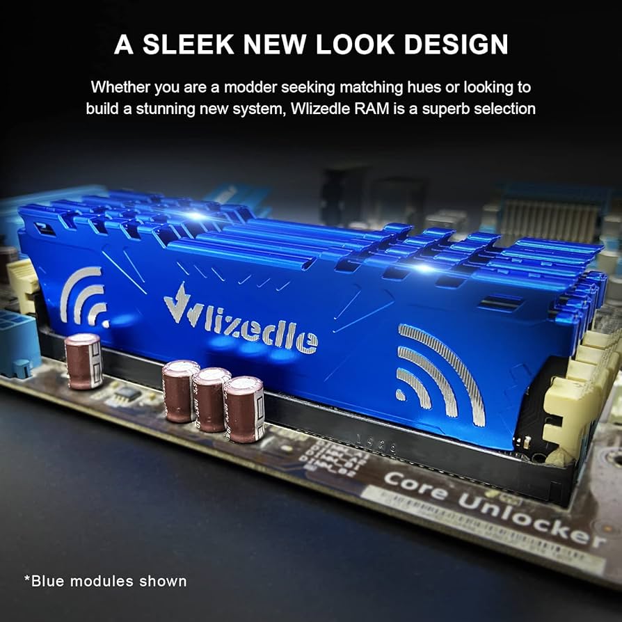 Wlizedle DDR4 2666MHz RAM 16GB Kit (2x8GB) CL19 UDIMM, Desktop
