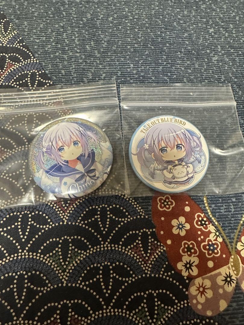 ごちうさ 千夜 缶バッジ take out blue bird 12個 ごちうさ 千夜