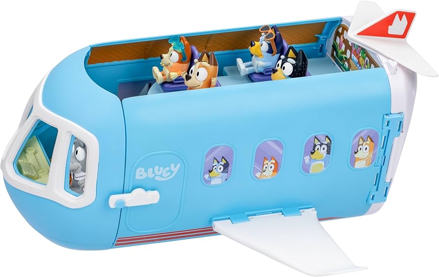 Amazon.co.jp: Bluey 3-in-1 変形飛行機プレイセット ヒール付き