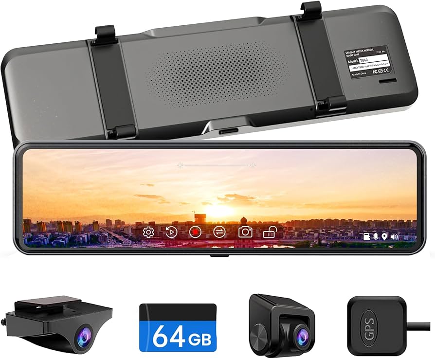 Amazon.co.jp: JADO ドライブレコーダー ミラー型 分離【最新 拡大