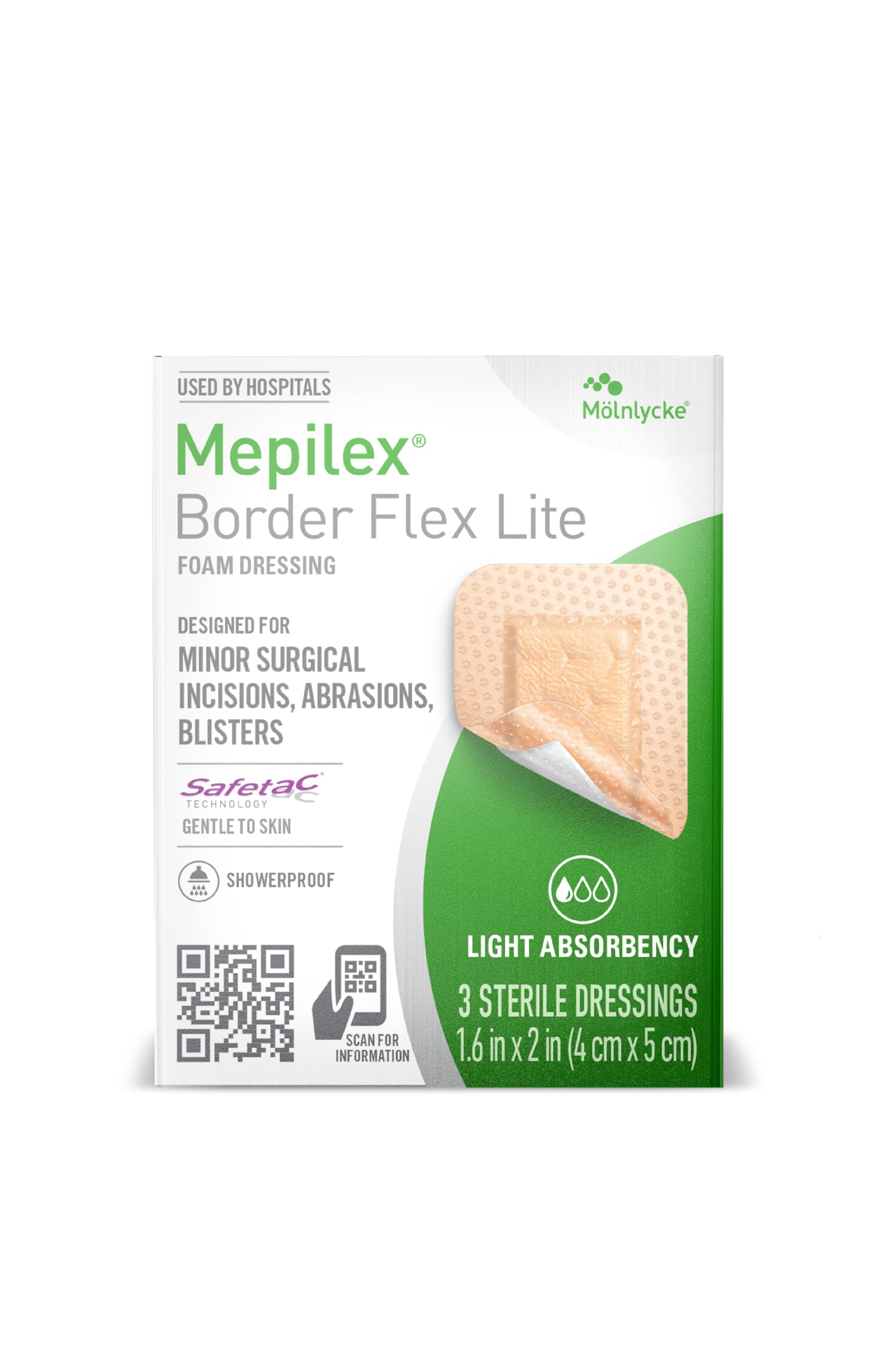 Amazon.com: Mepilex Border Flex Lite 1.6 x 2 in (4x5 cm) Hospital