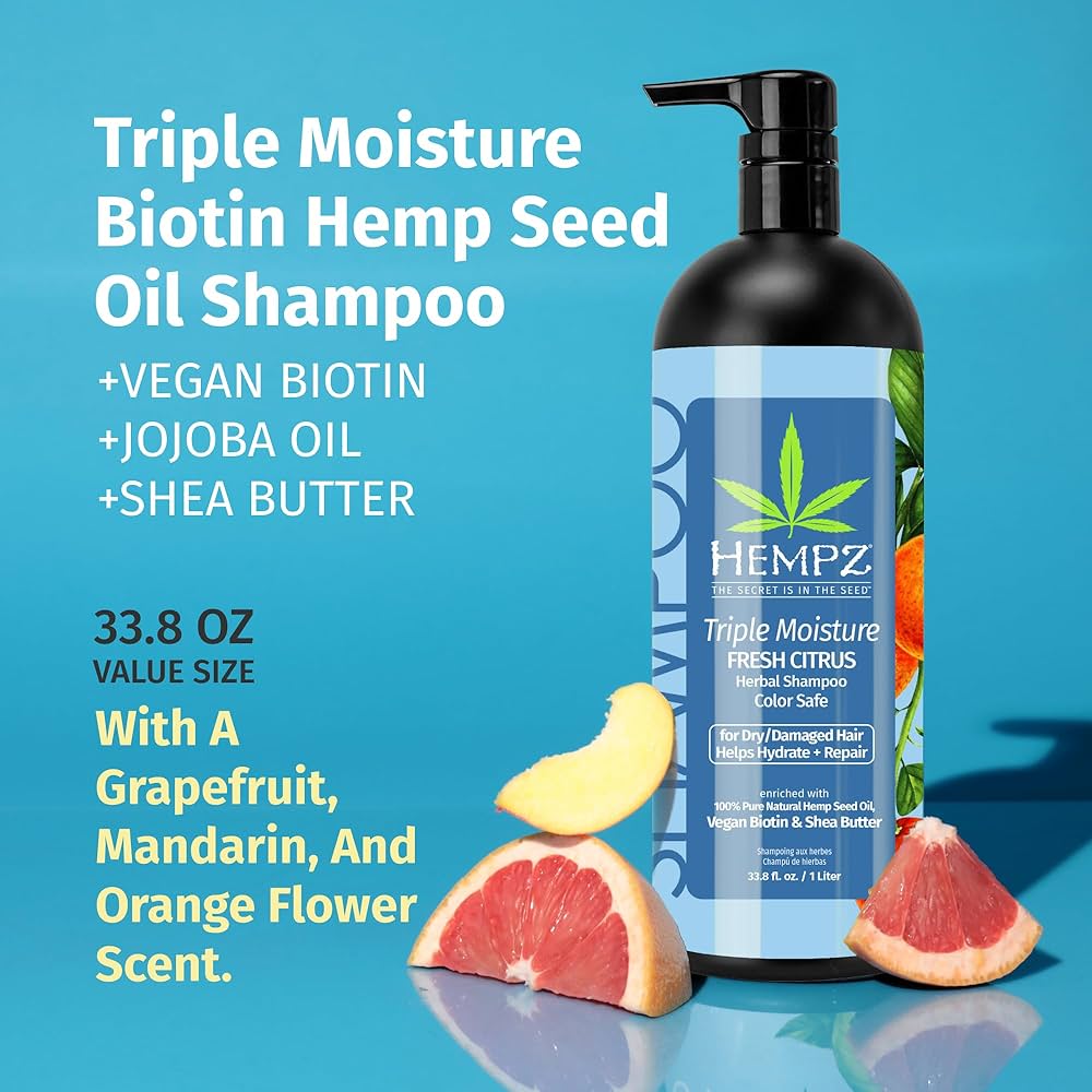 Amazon.com : Hempz Biotin Hair Shampoo - Triple Moisture Fresh