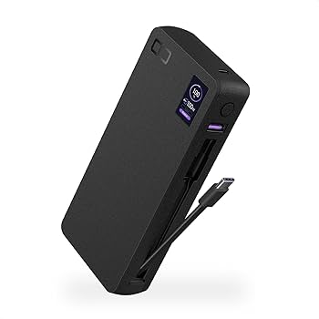 Amazon | CIO モバイルバッテリー 100W ケーブル内蔵 大容量 20000mAh