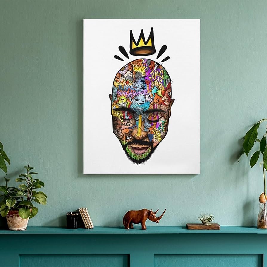 Amazon.co.jp: Art Panel, 2PAC Tupac Decorative Picture, 11.8 x