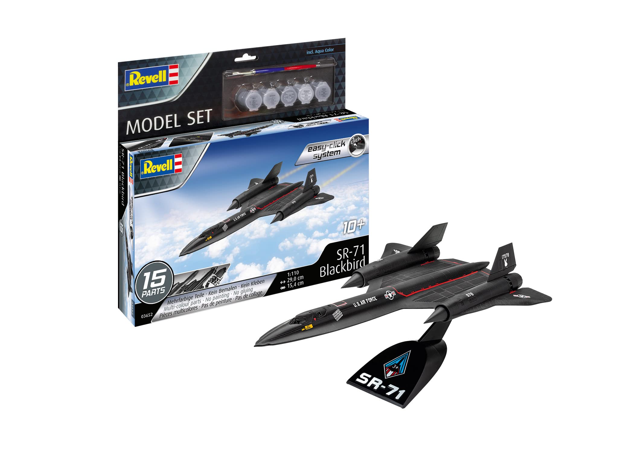 Amazon.com: Revell Easy-Click Model Set 63652 Lockheed SR-71