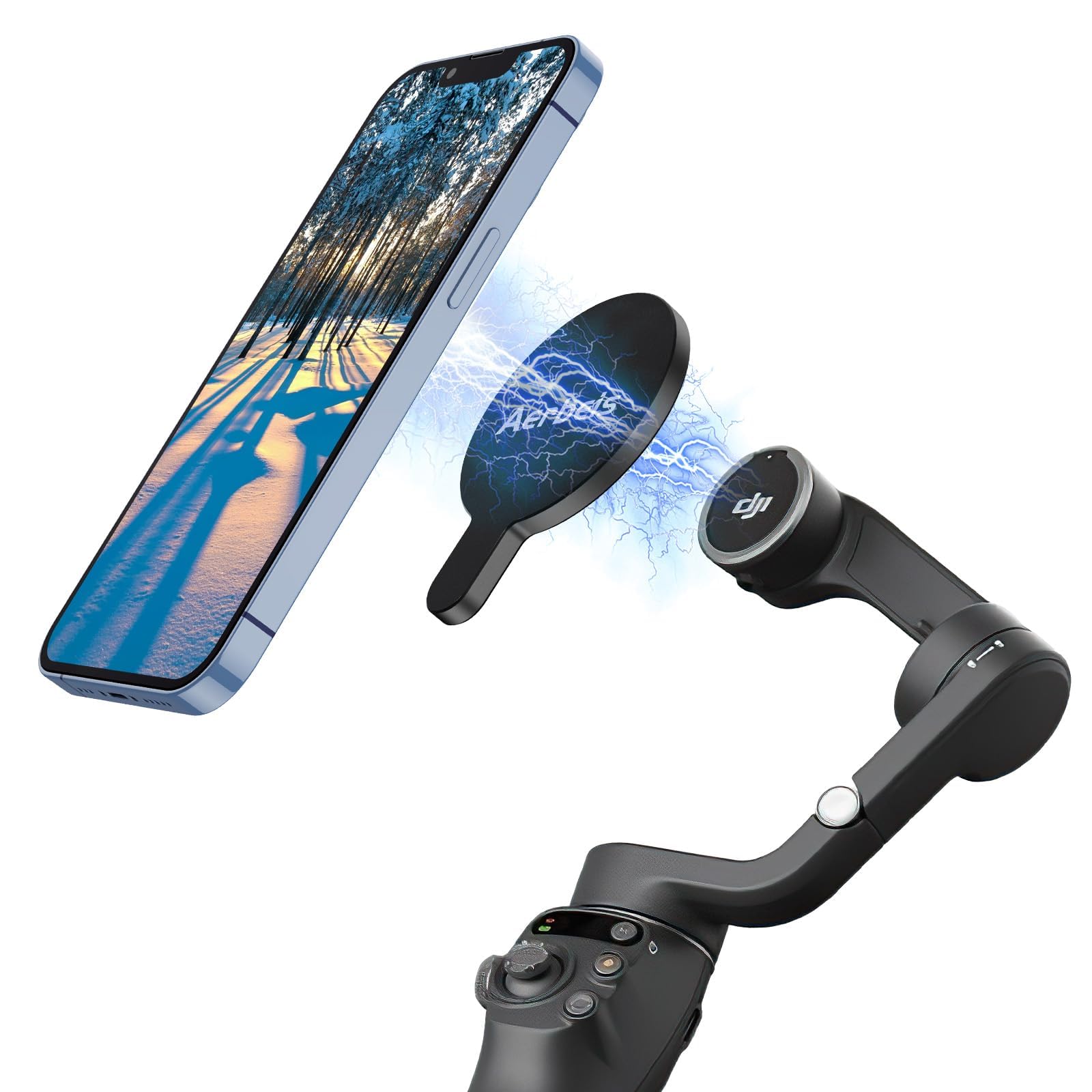 Amazon.com: Aerbeis OM Magnetic Phone Mount for DJI Osmo Mobile 8