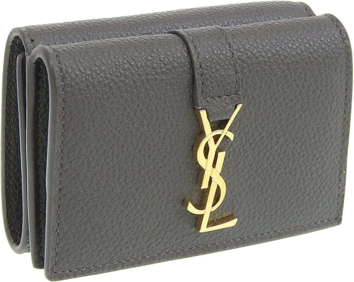 Amazon | [サンローランパリ] 三つ折り 折財布 ミニ財布 レディース