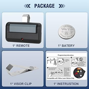 891lm Universial Garage Door Opener Remote for Yellow, Purple