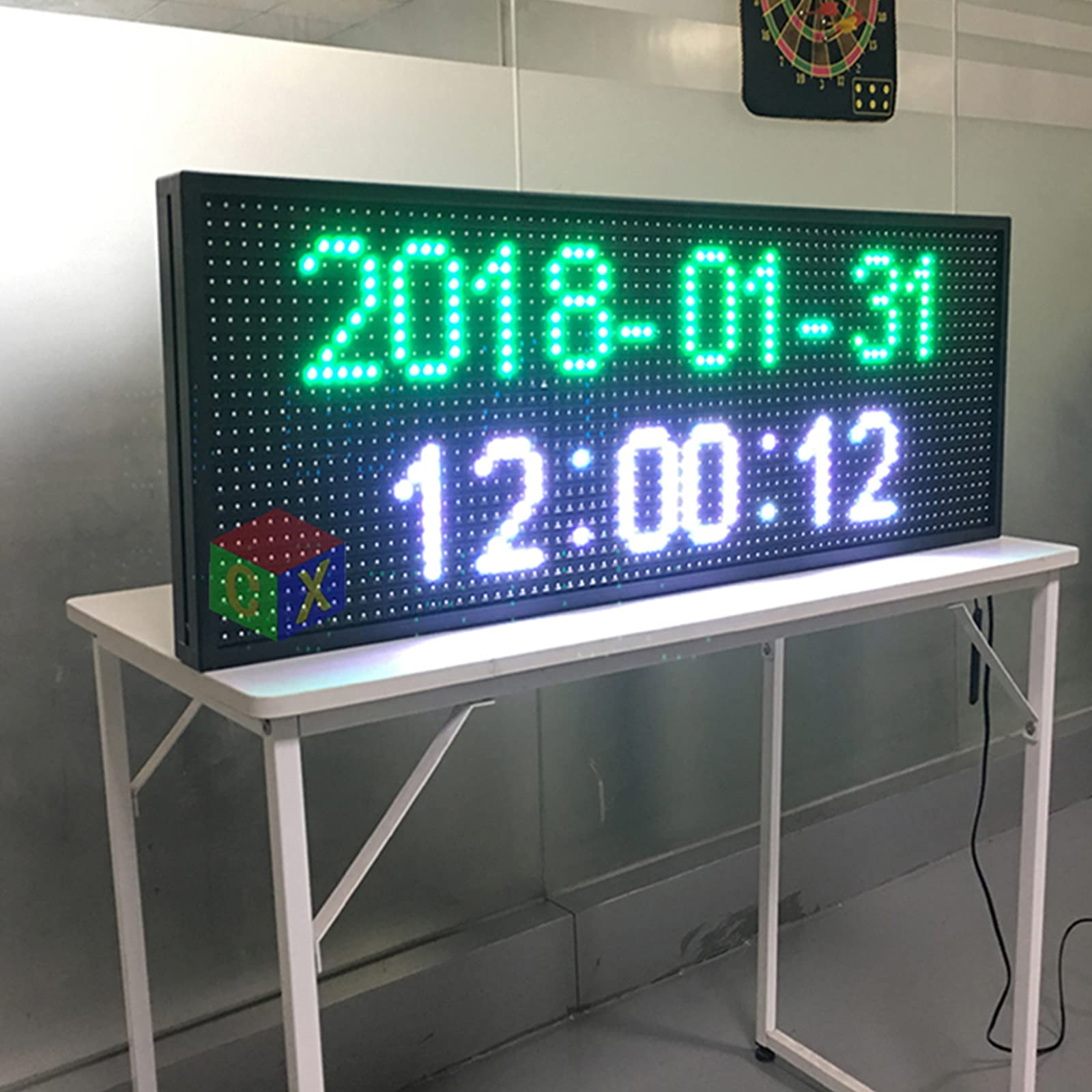 Amazon | 屋外 用 P13 7色 防滴 業務用LED電光掲示板 100x36cm 中型