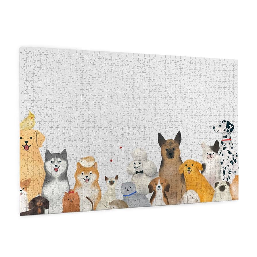 未開封やのまん パピーオンパレード 犬 ジグソーパズル 1000ピース