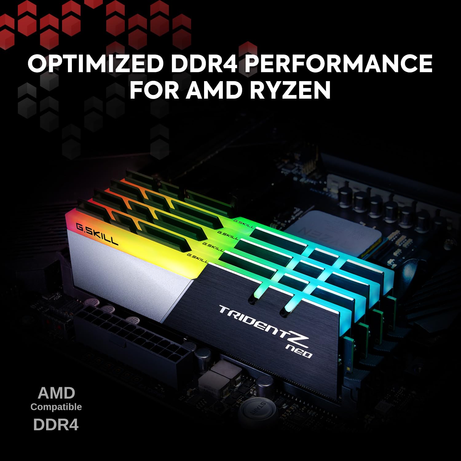 G.SKILL F4-3600C16D-32GTZNC Trident Z Neo Series RGB DDR4 3600MHz