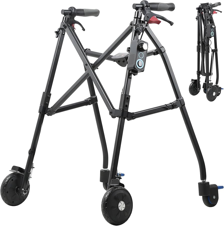 Amazon | Sinceborn歩行補助器 抗力調整可能歩行器 抑速 折りたたみ式