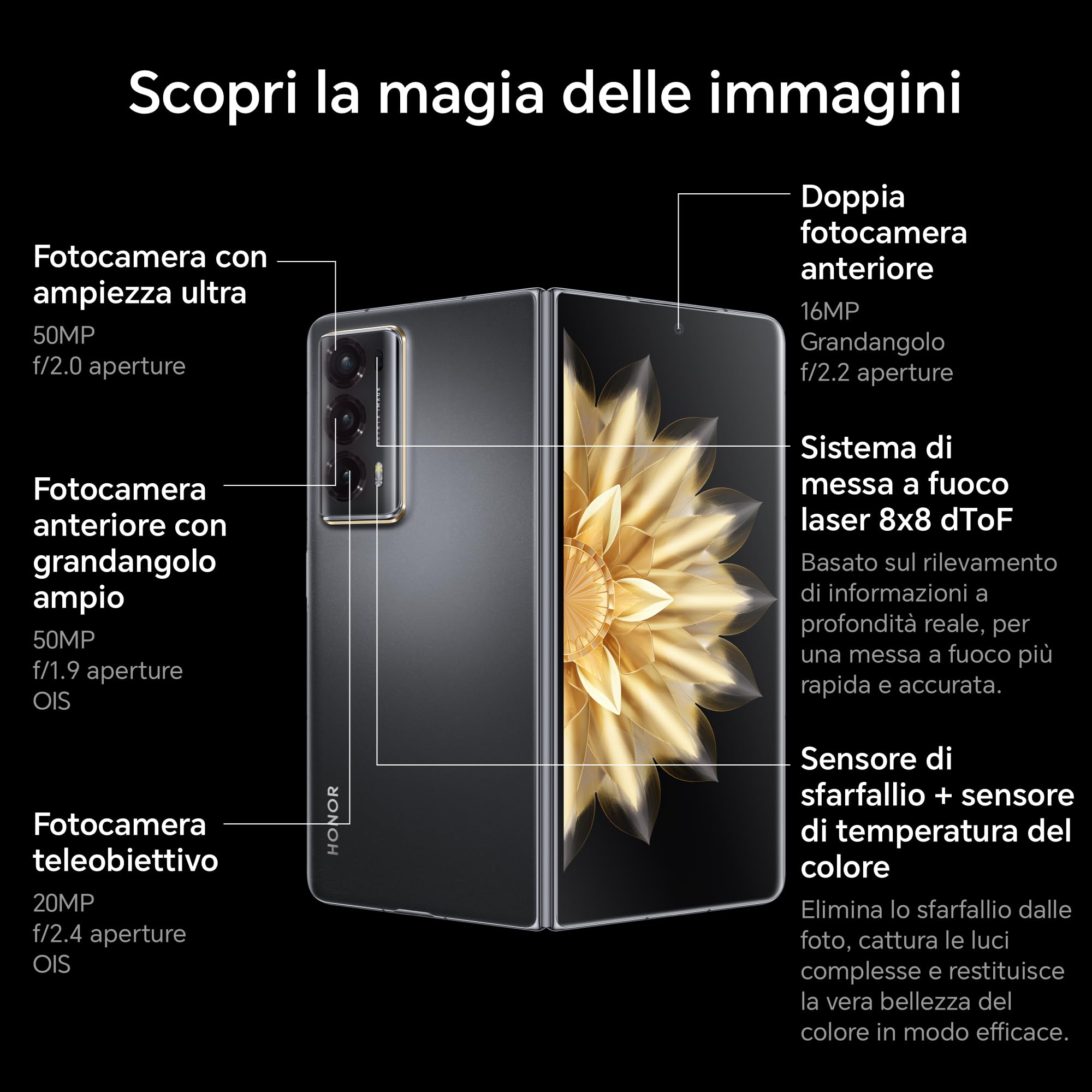 Amazon.com: HONOR Magic V2 Standard Edition Dual SIM 512GB ROM +