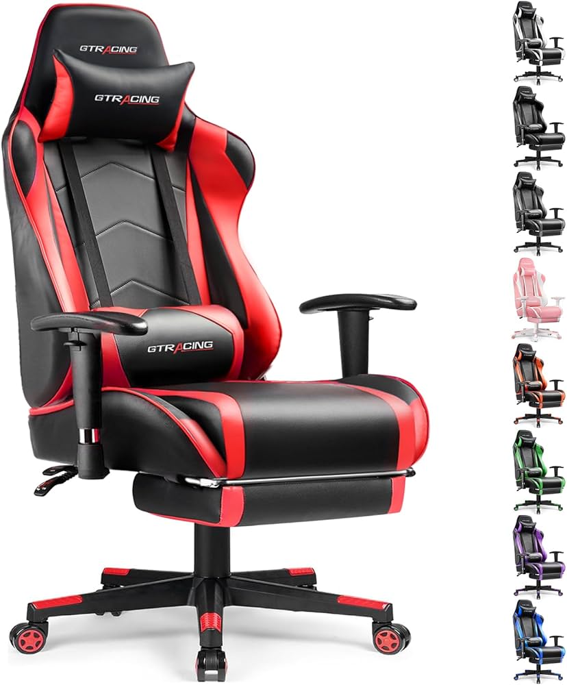 Amazon.com: GTRACING Gaming Chair with Footrest, High Back