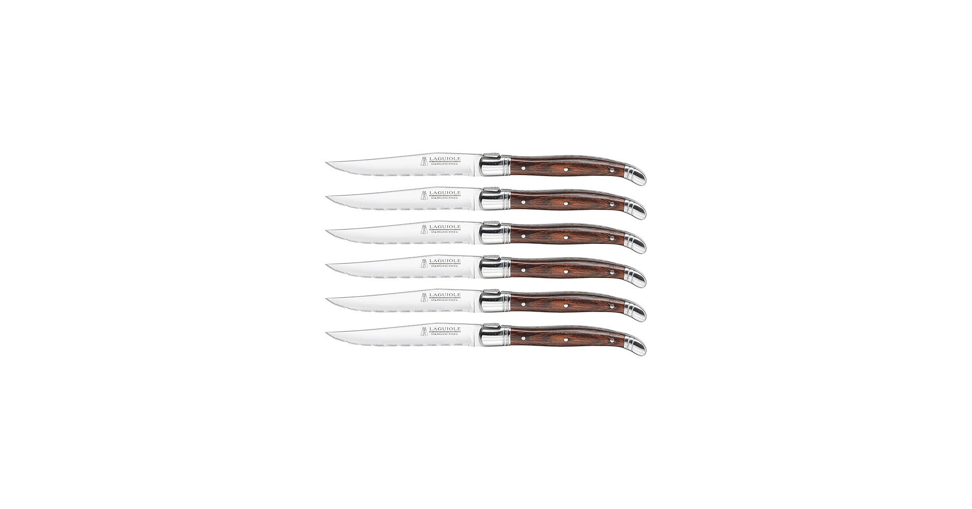 Amazon.com: Trudeau Laguiole Steak Knives Set of 6 – Premium