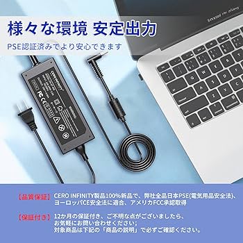 Amazon.co.jp: Panasonic対応 CF-AA65D2AJS CF-AA6532A ACアダプター