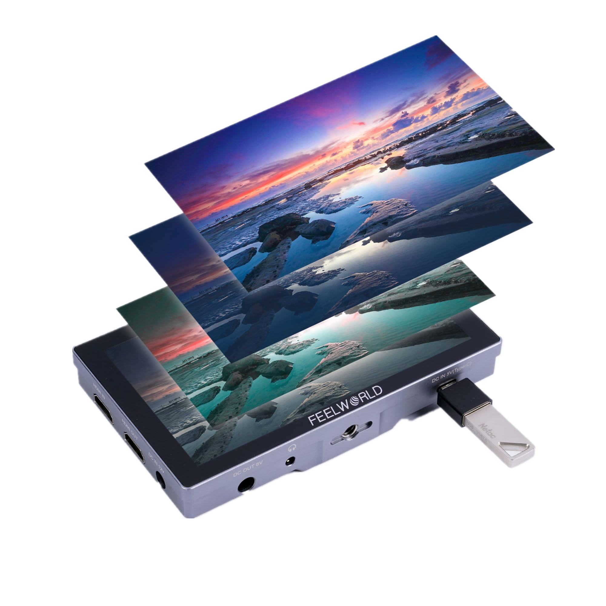 Amazon.co.jp: FEELWORLD P6X カメラビデオ モニター 5.5インチ タッチ