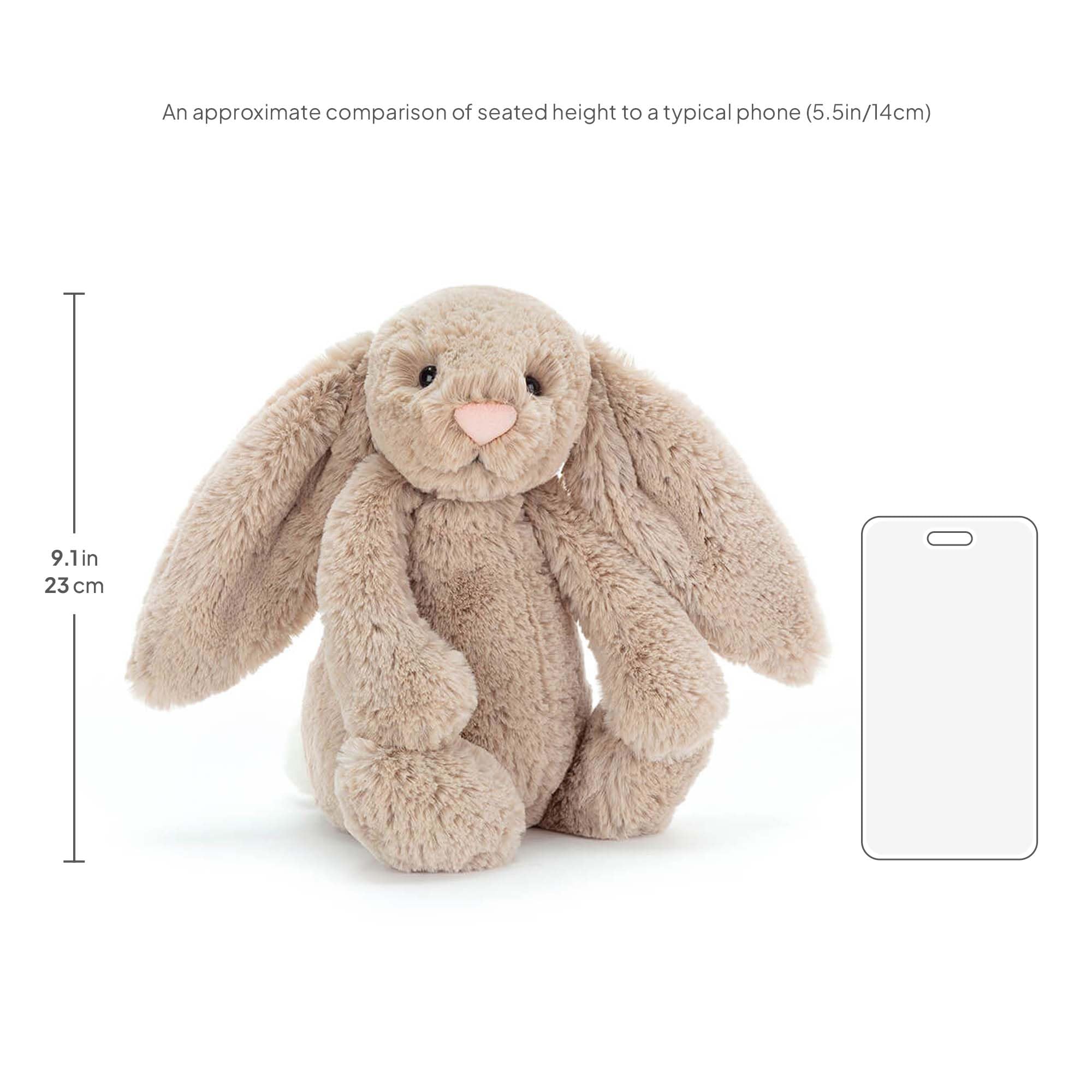 Amazon.com: Jellycat Bashful Beige Bunny Stuffed Animal, Medium 12