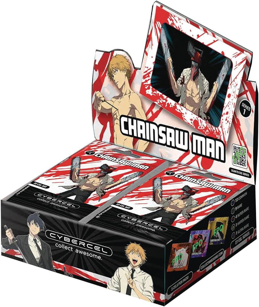 Crunchyroll Cybercel Chainsaw Man 3D Art Trading Card Box (20