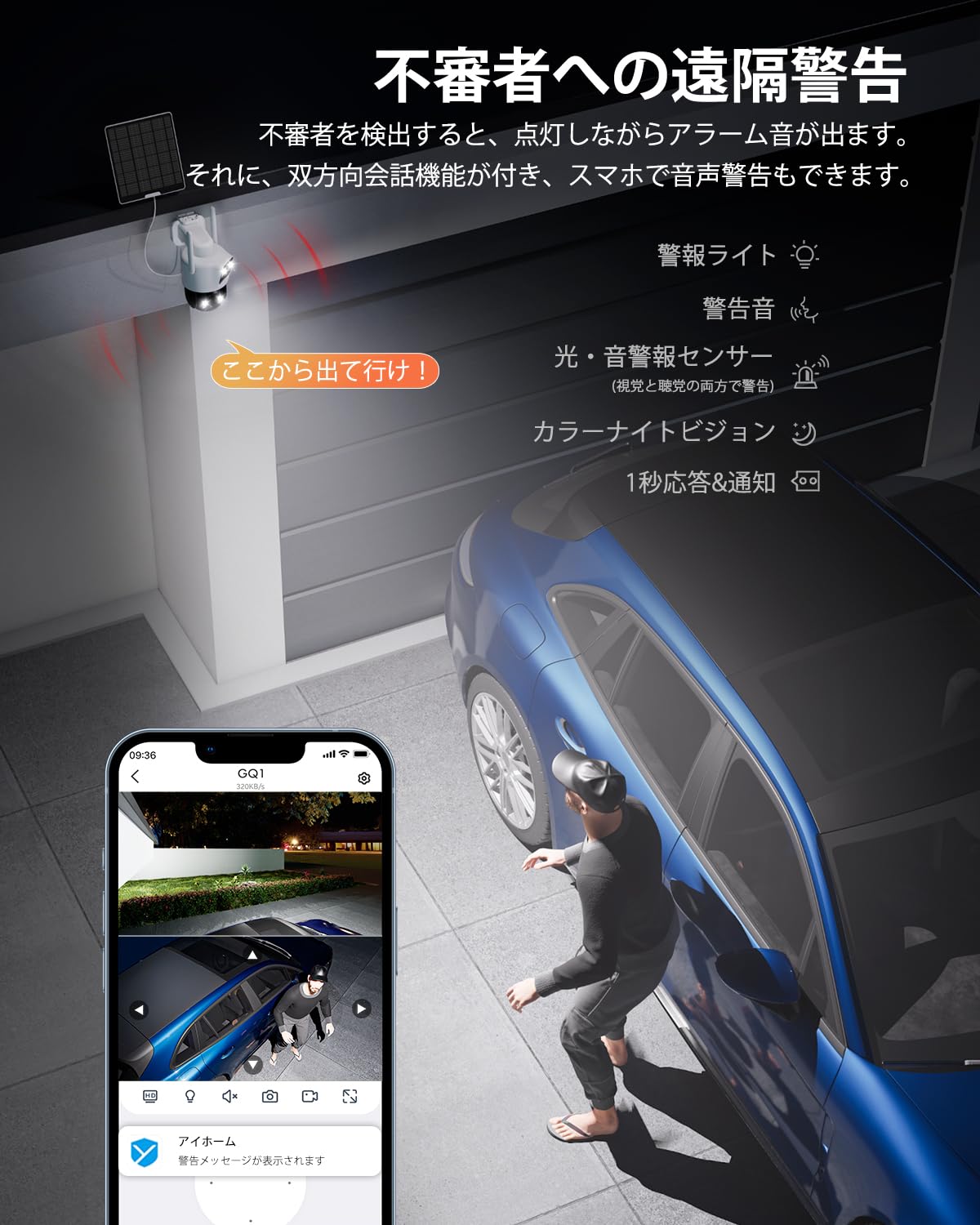 Amazon.co.jp: 【デュアルレンズ & 両監視画面 & 1台2役*360°死角なし