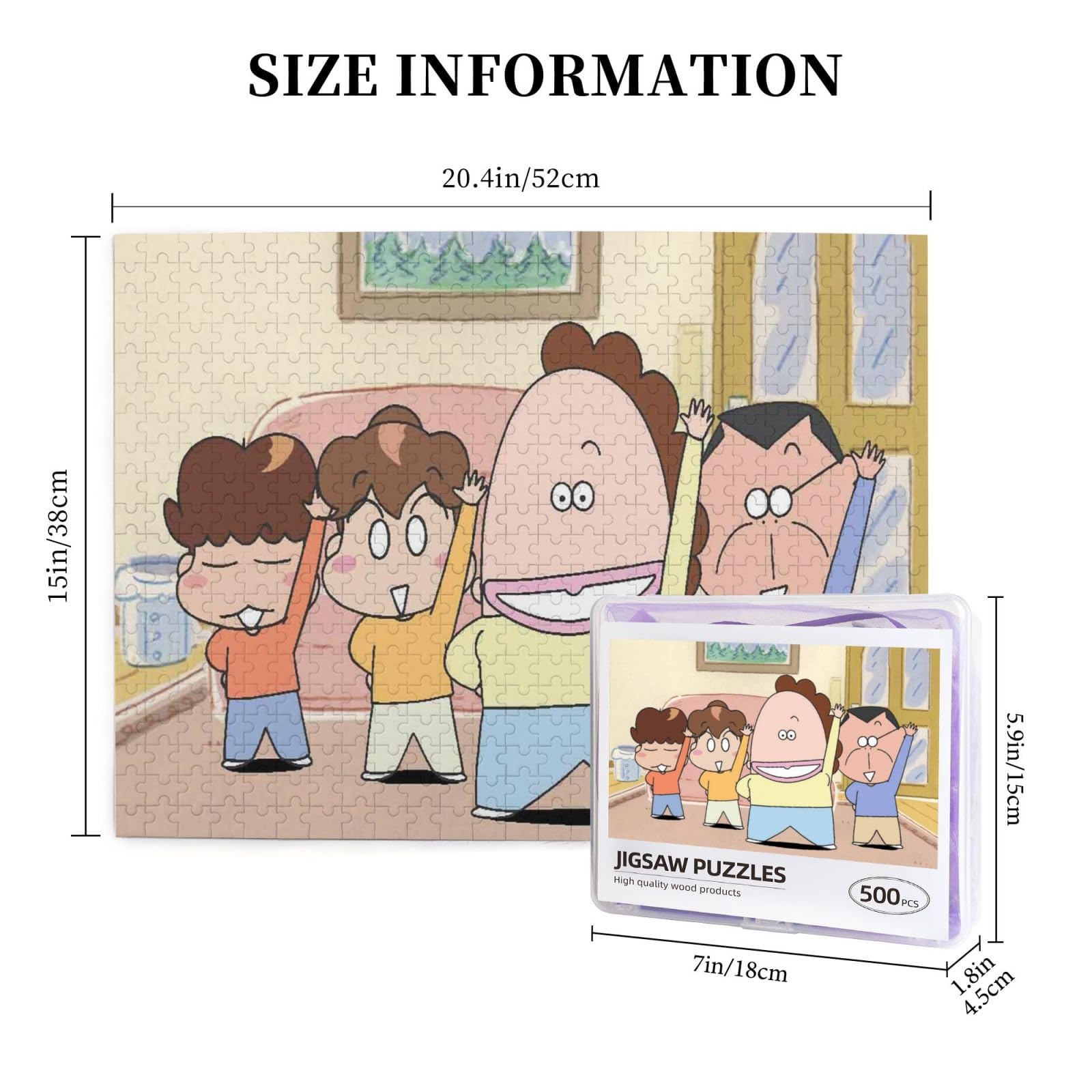 Amazon.co.jp: あたしンち 500ピースのパズル画材、大人、子供、初心者