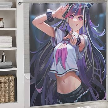 Amazon｜シャワーカーテン おしゃれ ダンガンロンパ 澪田唯吹 風呂