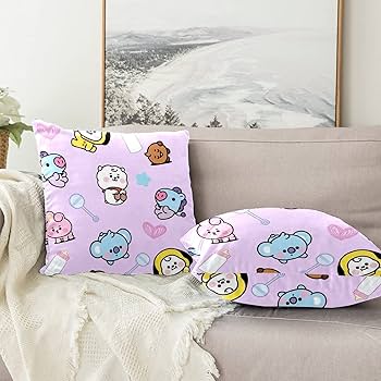 Amazon.co.jp: bts 防弾少年団 クッションカバー bt21 枕カバー
