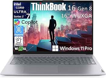 Amazon.com: Lenovo ThinkBook 16 Gen 8 Business AI PC Laptop