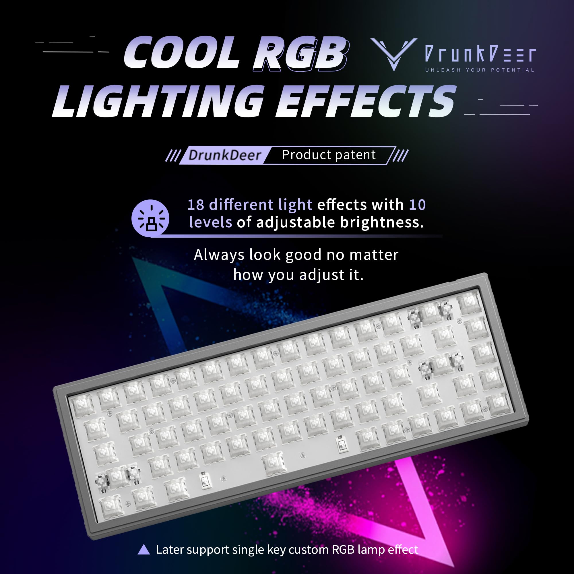 Amazon | DrunkDeer G65 ラピッドトリガー メカニカルキーボード 磁気