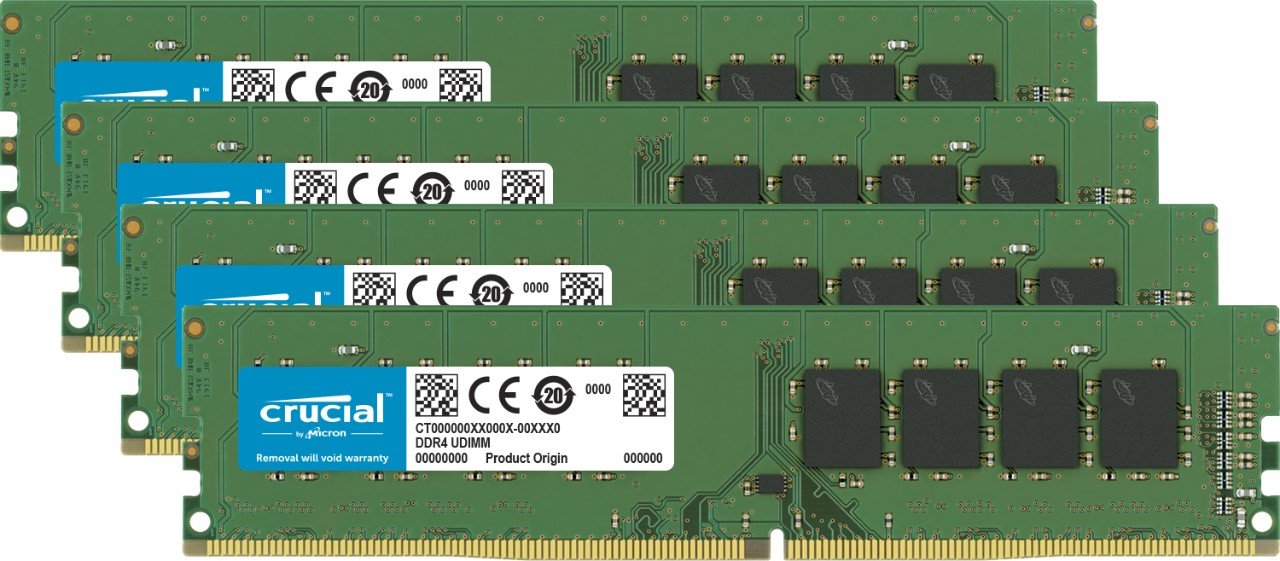 Crucial 32GB Kit (8GBx4) DDR4 2133 MT/s (PC4-17000) DR x8