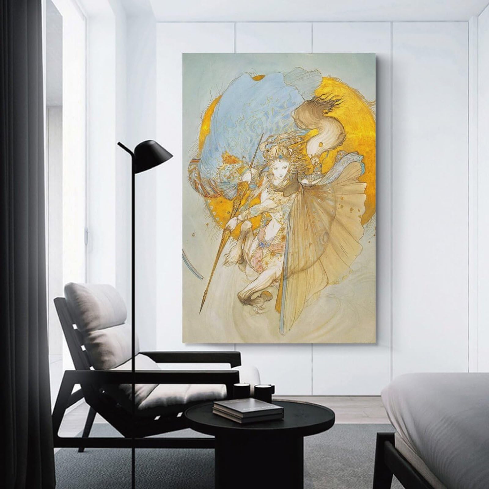 Amazon.co.jp: 天野喜孝 絵画「騎神来たりぬ」アートポスター バス