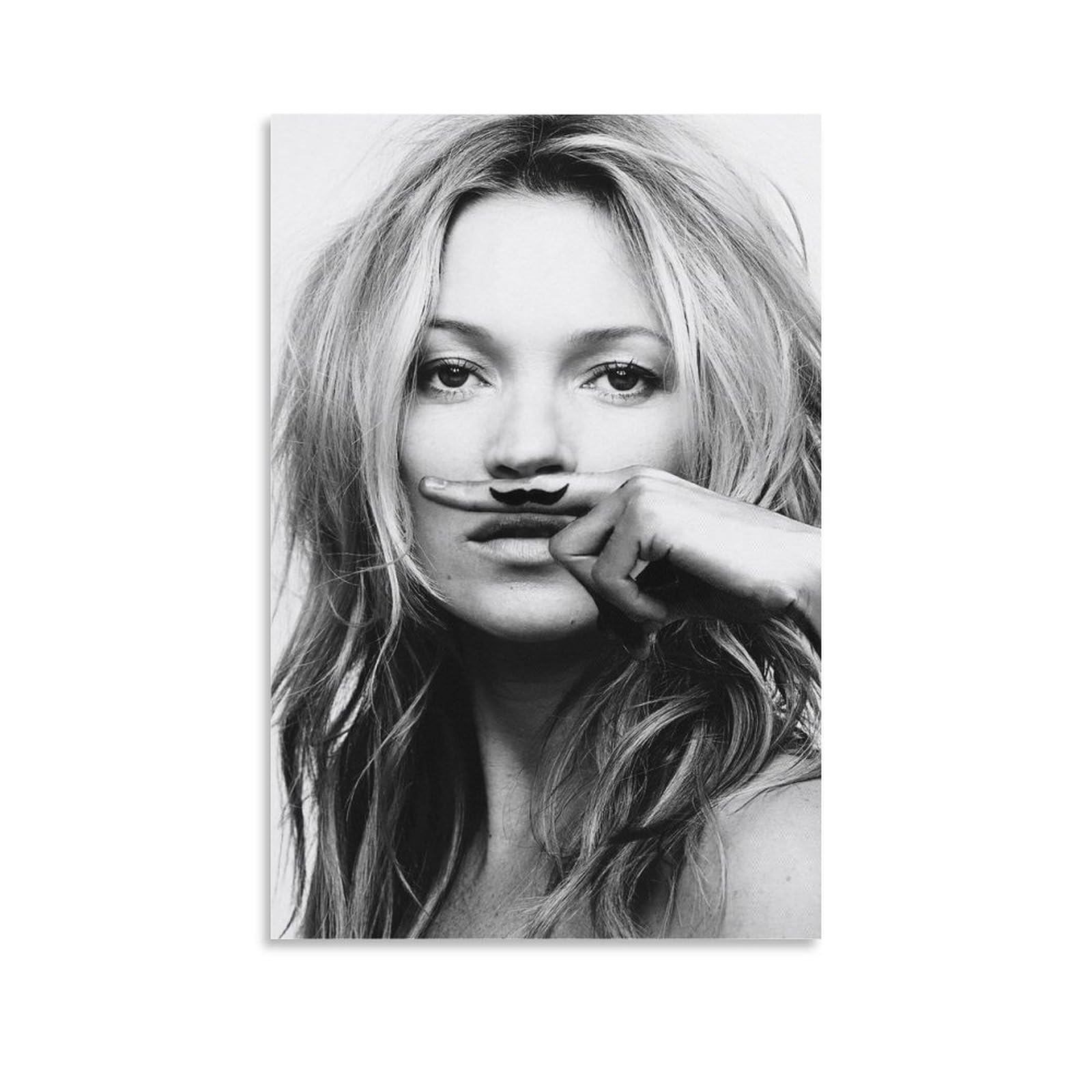 Amazon.com: ZZYC Black And White Sexy Model Poster Kate Moss Life