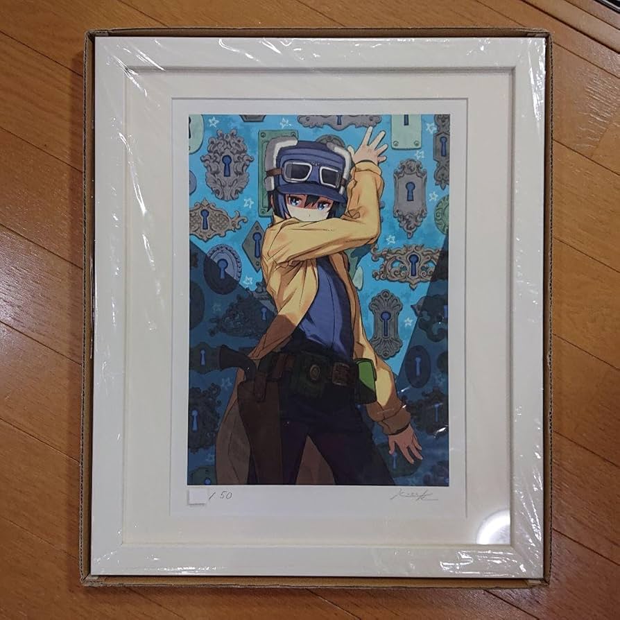 黒星紅白展50枚限定 キノの旅 X巻表紙 直筆サイン入りアートグラフ 50