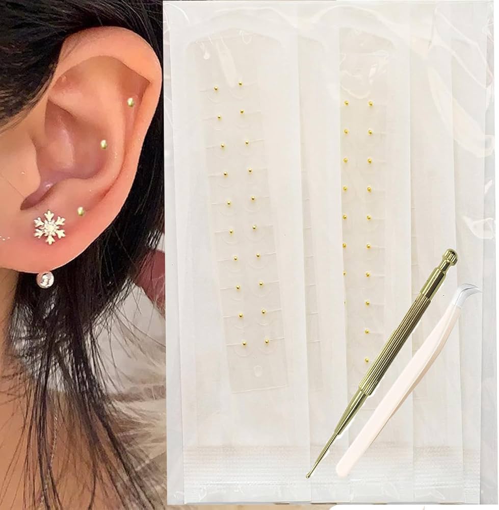 Amazon | 耳つぼジュエリー【100粒】耳ツボシール 耳つぼシール 耳ツボ