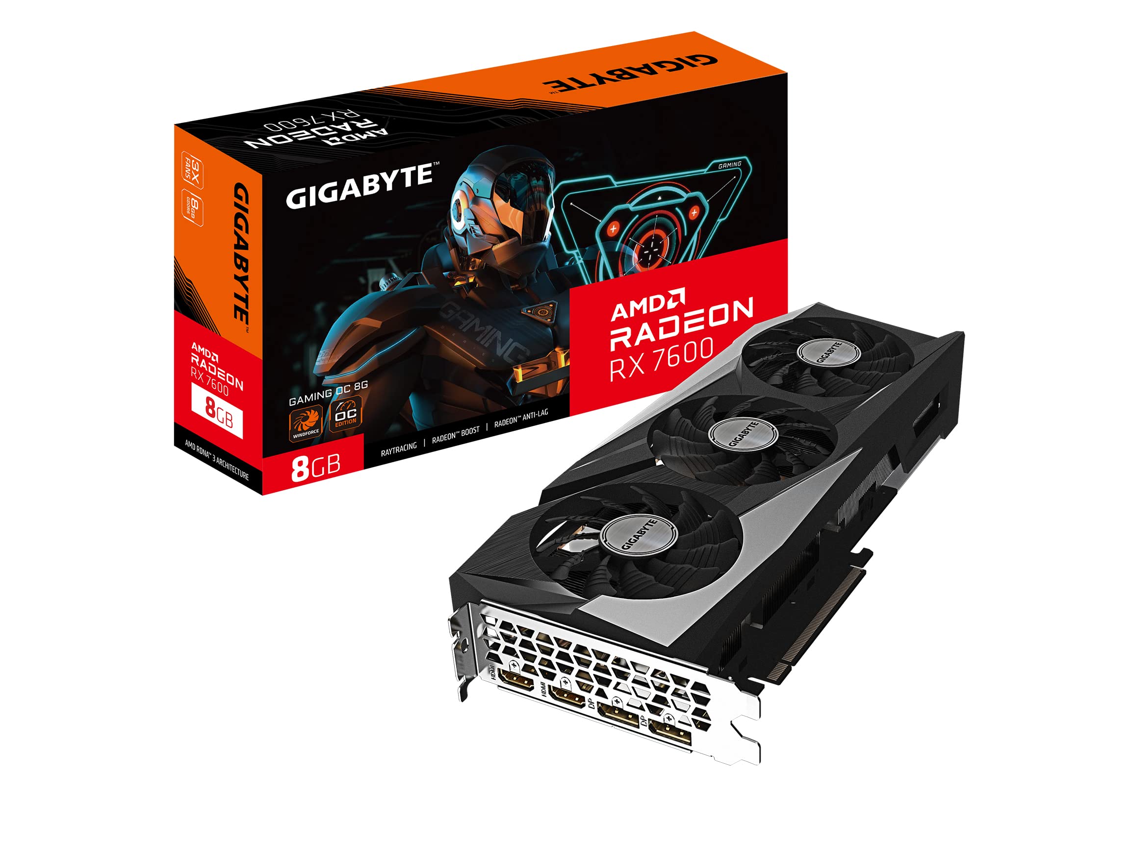 Amazon.com: Gigabyte GV-R76GAMING OC-8GD Radeon RX 7600 Gaming OC