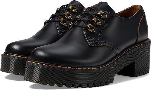 Amazon | Dr. Martens レディース Leona Lo。, ブラックヴィンテージ